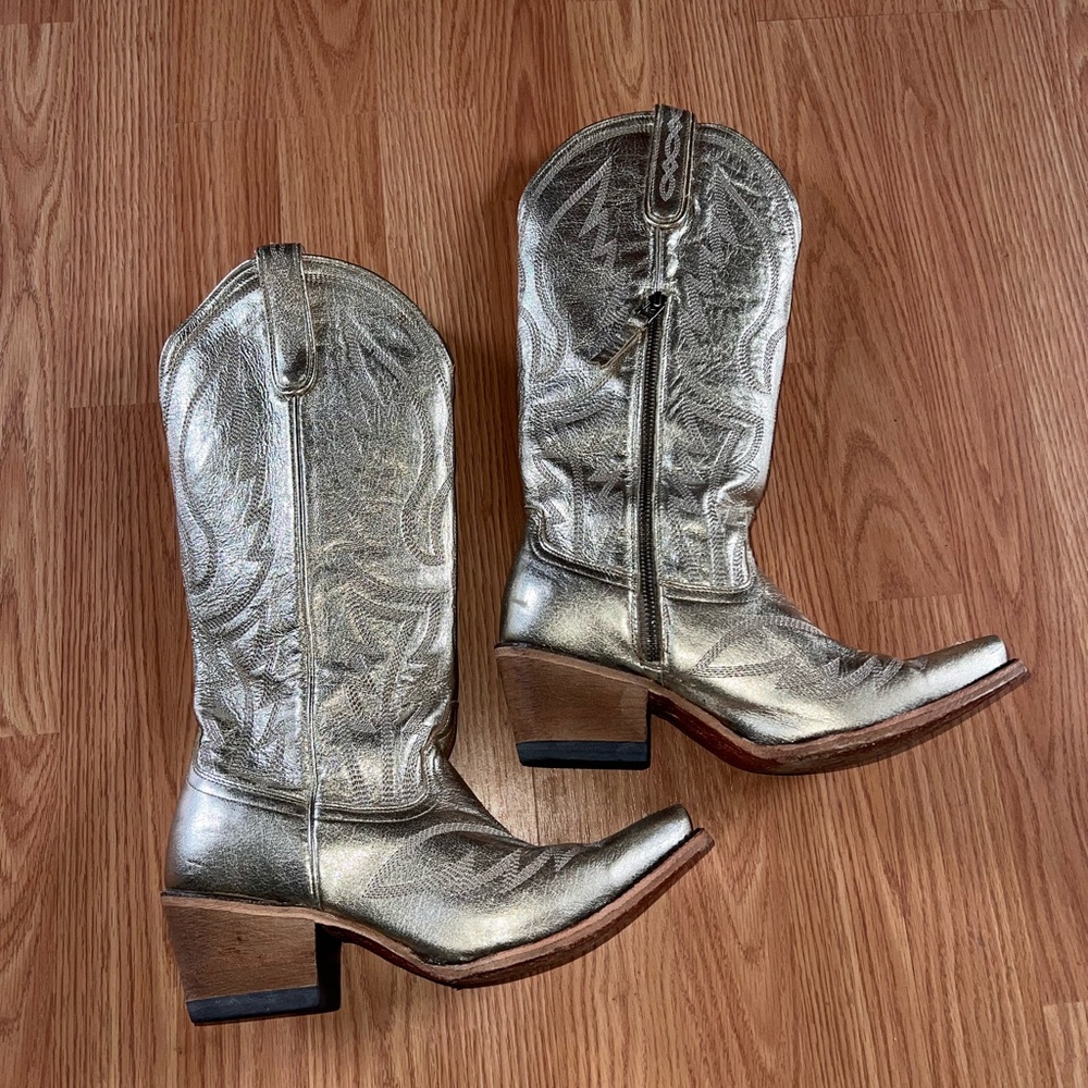 Metallic Cowboy Boots